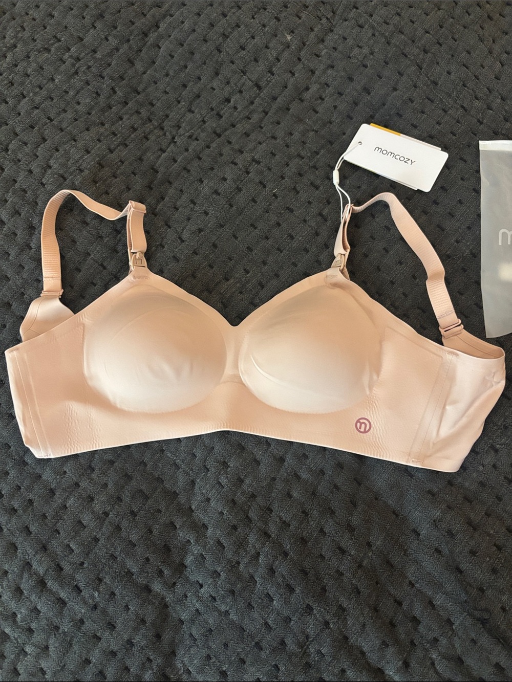 Momcozy Nude/Pale Pink Maternity Nursing Bra